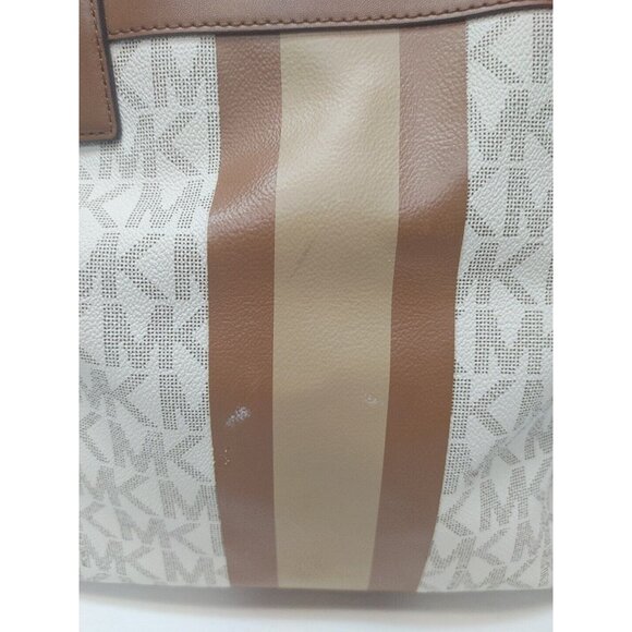 Michael Kors Center Stripe Morgan LG Tote - Picture 4 of 11